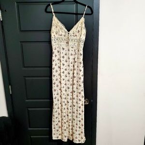 Free People Lace-Embroidered Slip Dress
